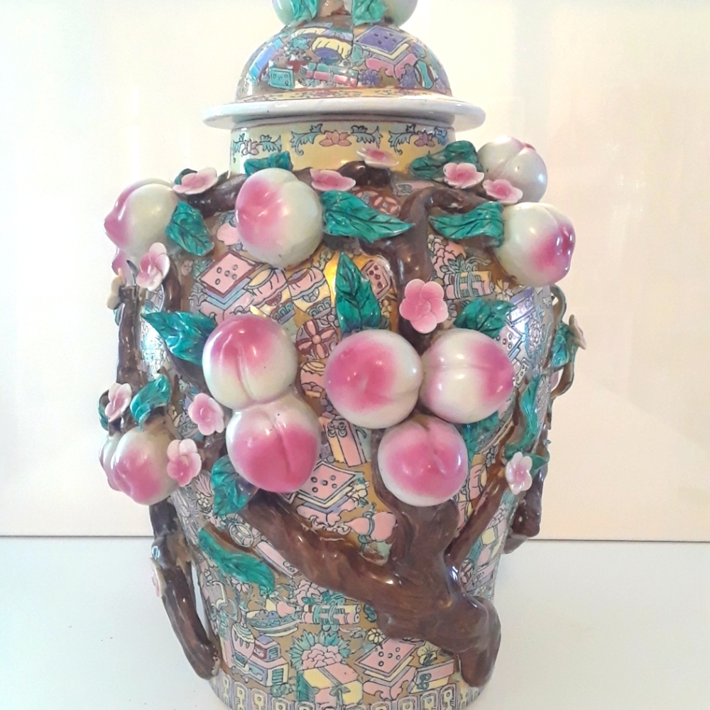 Famille Rose Antique Urn PRICE FIRM!